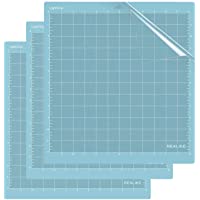 REALIKE Lightgrip Bases de Corte 3 uds 12X12” de Adherencia Recambio de alfombrilla de corte Cricut para Cricut Explore…